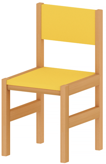 Стілець дитячий (жовтий) ТК-Ренессанс